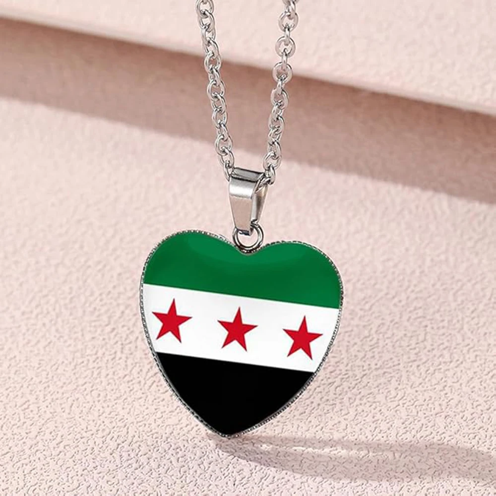 Оптовая продажа ожерелья с подвеской в виде карты Сирии ювелирные изделия из