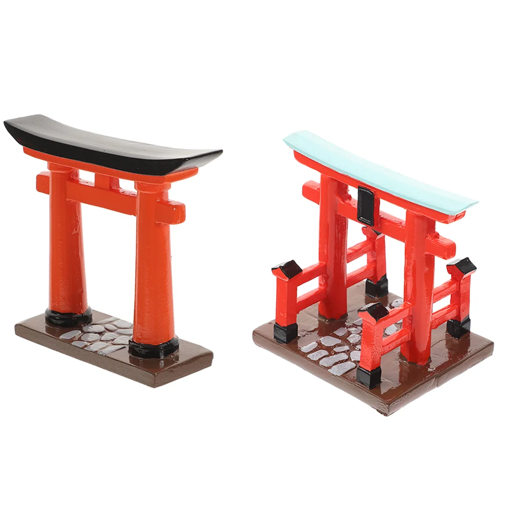 

Torii Gate Shrine Shinto Japanese Mini Toy Miniature Sand Table Altar Japan Decor House Zen Garden Accessories Ornament