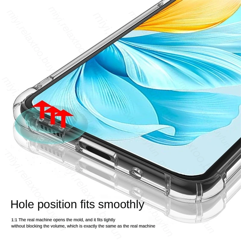 Для Honor 200 Lite 5G чехол прозрачная подушка безопасности Защита от падения Coque Honor200lite