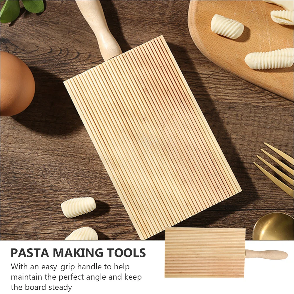 

1Pc Household Garganelli Board Practical Wooden Pasta Gnocchi Board (Khaki)