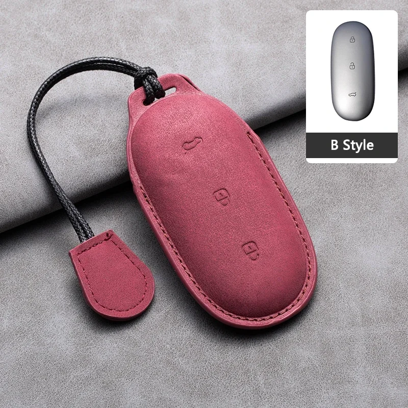 

Для ведущего идеального автомобиля Li L9 для Li Lixiang L7 L8 2022 2023, аксессуары для брелоков, замшевый кожаный Смарт-брелок для автомобиля, чехол