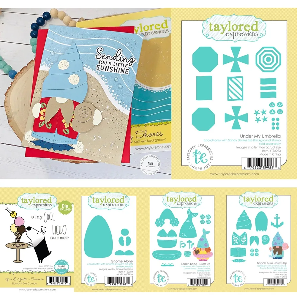 Летние штампы и для вырезания собак мороженого скрапбукинга DIY Фотоальбом