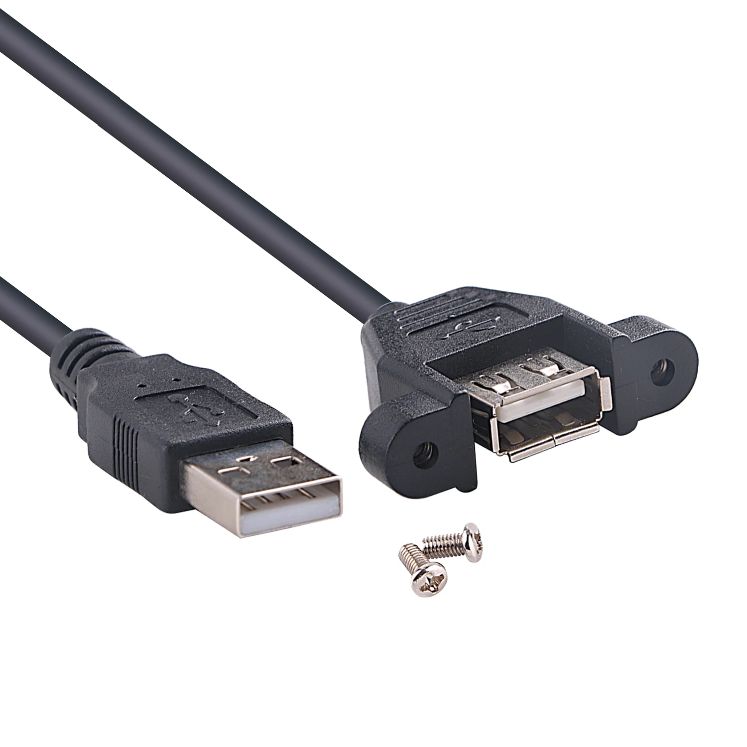 Удлинительный кабель с креплением на панели USB 3,0, 1 фут/30 см, USB 3,0 «штырь-гнездо» с отверстием под винт, стандартный внешний кабель