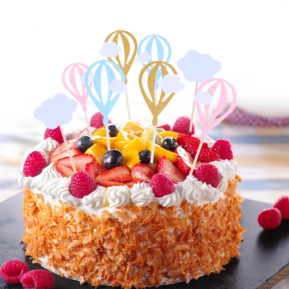 30 шт. воздушные шары в виде белых облаков топперы для тортов капкейков маффинов