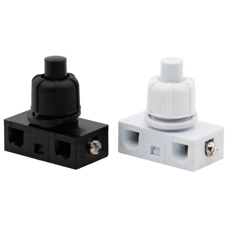 

250V 1A 2A on off latching push button lamp small switch Self locking