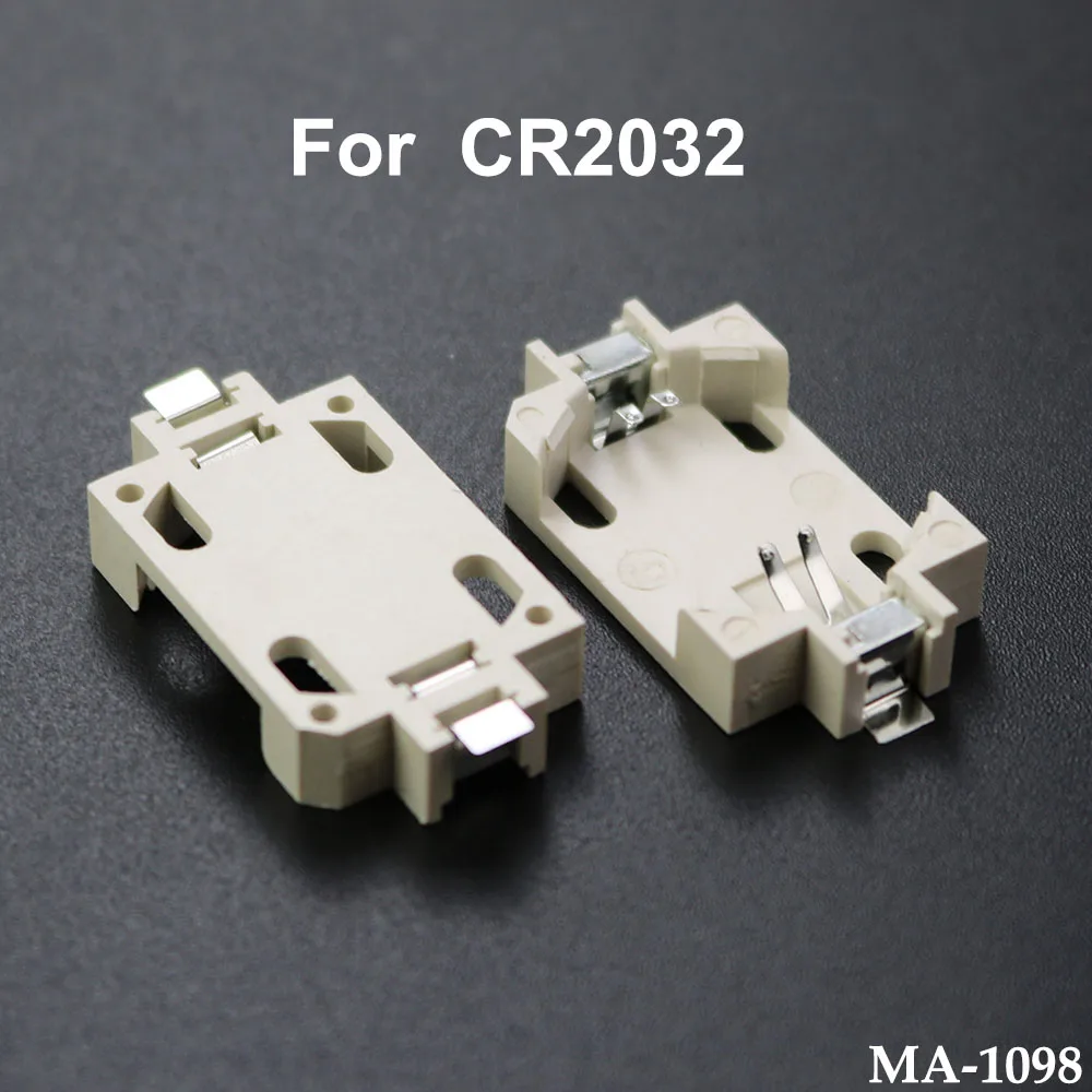 

1Pcs/Lot For CR2032 BS-6 Patch Button Battery Holder Gold-Plated High Temperature Resistant 260