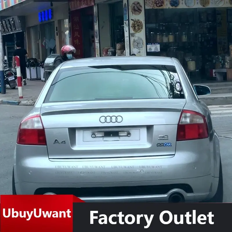 

Use For Audi A4 B6 2002 2003 2004 2005 2006 Year Spoiler FRP Paint Painting Color Rear Trunk Wing Car Body Kit Accessories