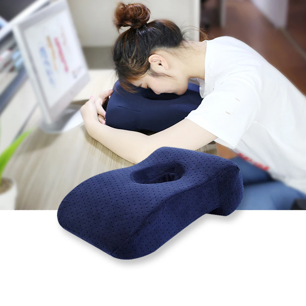 

Fatigue Reduce Comfortable Slow Rebound Soft Portable Back Support Rest Memory Foam Cushion Travel Nap Sleeping Face Pillow Desk