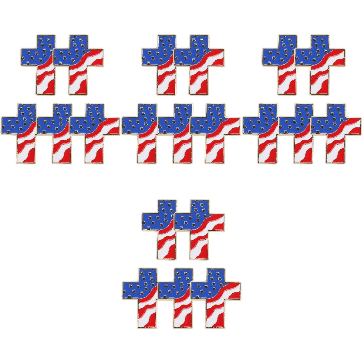 

20 Pcs Utah Flag Lapel Pin Clothes Decor Accessory Pins Corsage US Bulk Brooches American Women Hat