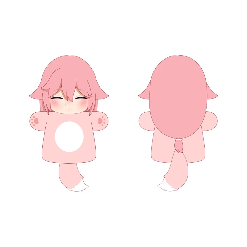 Аниме Genshin Impact Yae Miko Косплей ручная кукла хлопковая аксессуары подарок на палец