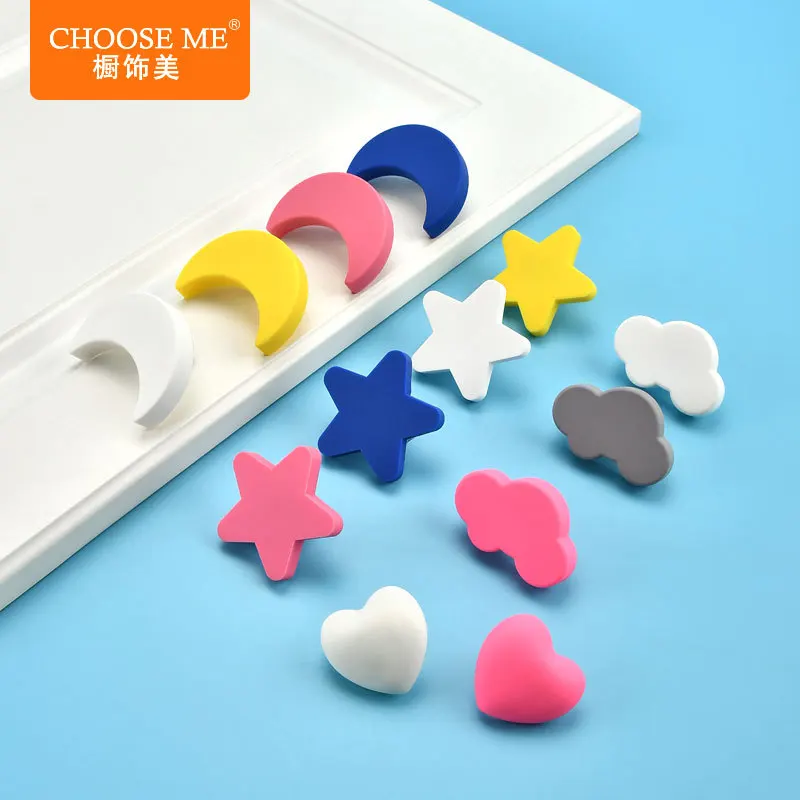 

Новая детская резиновая ручка, Противоударная индивидуальная мультяшная дверная ручка для шкафа, выдвижная мягкая пластиковая ручка, двер...