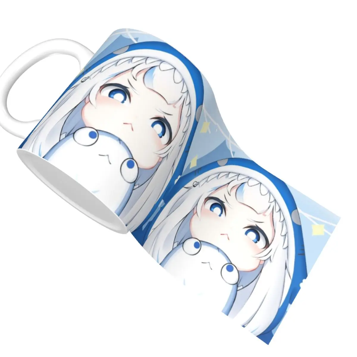 Керамическая кофейная кружка Hololive Gawr Gura милый подарок на день рождения для