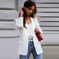 womens autumn and winter new product long sleeved colors leisure top small suit jacket womens tide