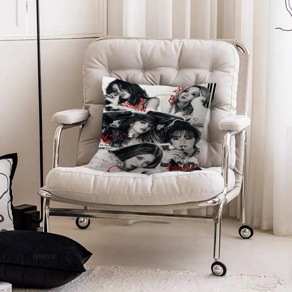 Kpop (G)I-DLE Stitch Lucky Dragon наволочка для дивана украшение дома и комнаты детский подарок