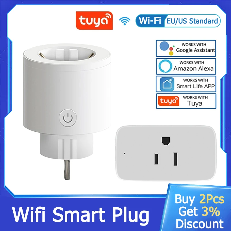 

Смарт-розетка с таймером, 10 А, Wi-Fi, Bluetooth