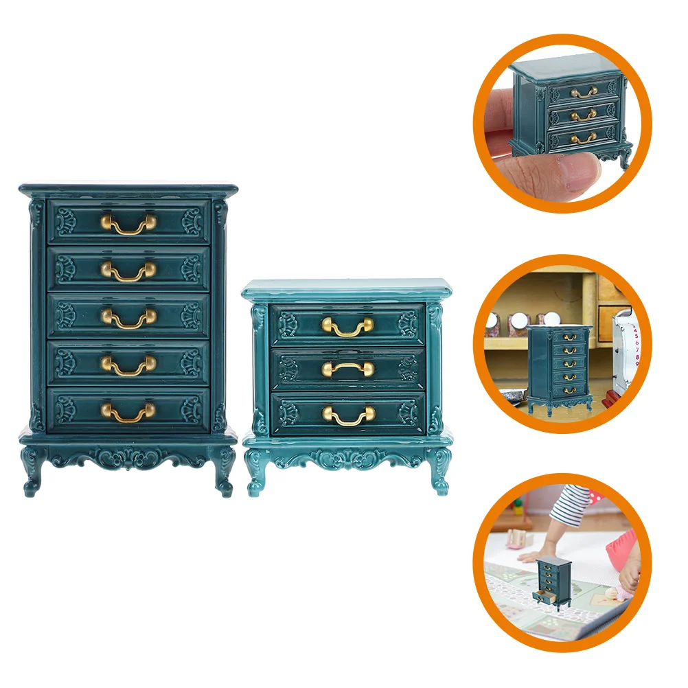 

2 шт., миниатюрная деревянная мебель для детей