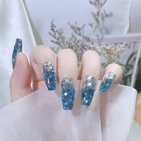 nail confetti foil 3d nail art foils stickers meatl acrylic paillette flake chip diy decal decorations glitter shell slice tools