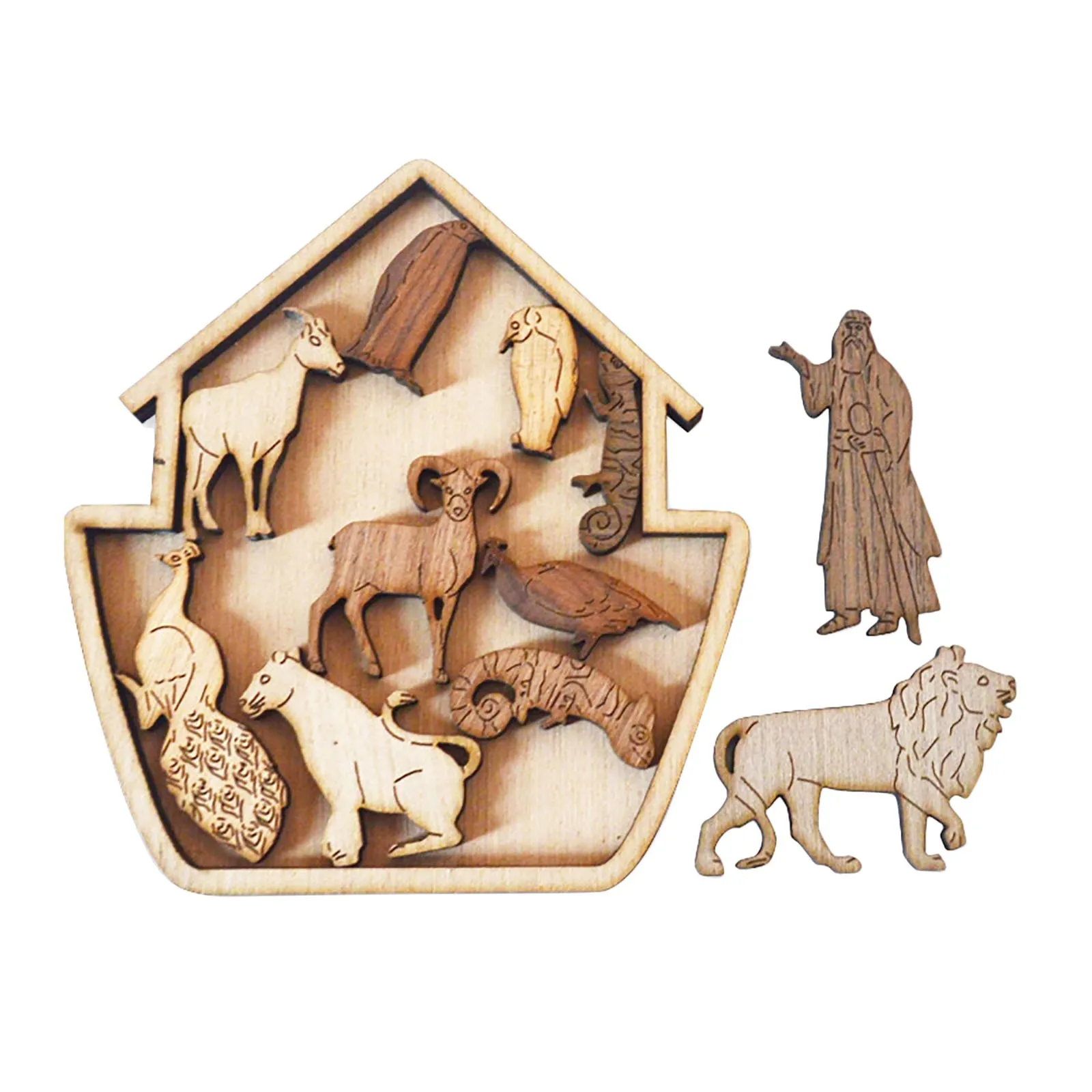 

490 Toy Train Wooden Gift Of Puzzles The Mind-broadening Children Ability Give Animal Puzzle Toy