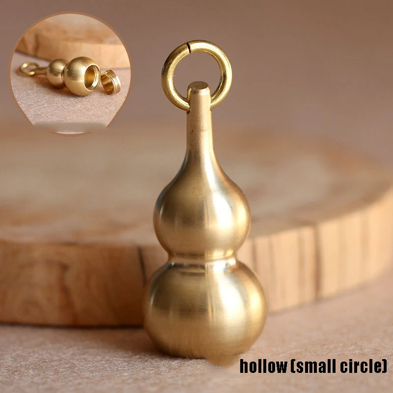 

Brass Gourd Pendant Irregular Jar Keychain Hanging Necklace Jewelry Waterproof Pill Box Medicine Case Container Bottle Keychains