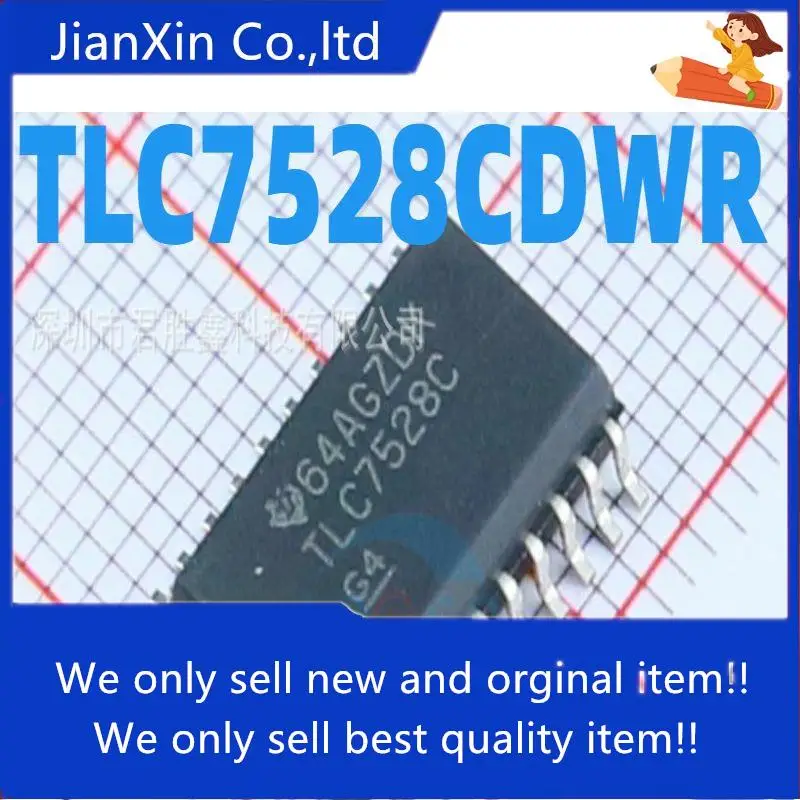 

10pcs 100% orginal new TLC7528 TLC7528C TLC7528CDWR TLC7528IDWR SOP-20