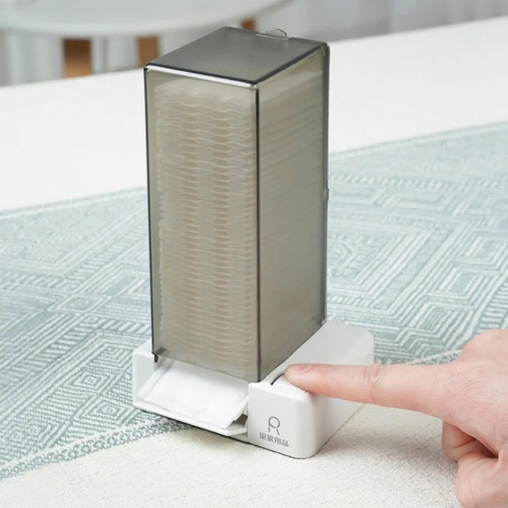

Автоматический диспенсер для ватных дисков, Квадратный держатель из хлопка для туалетного столика, коробка-органайзер для ватных дисков