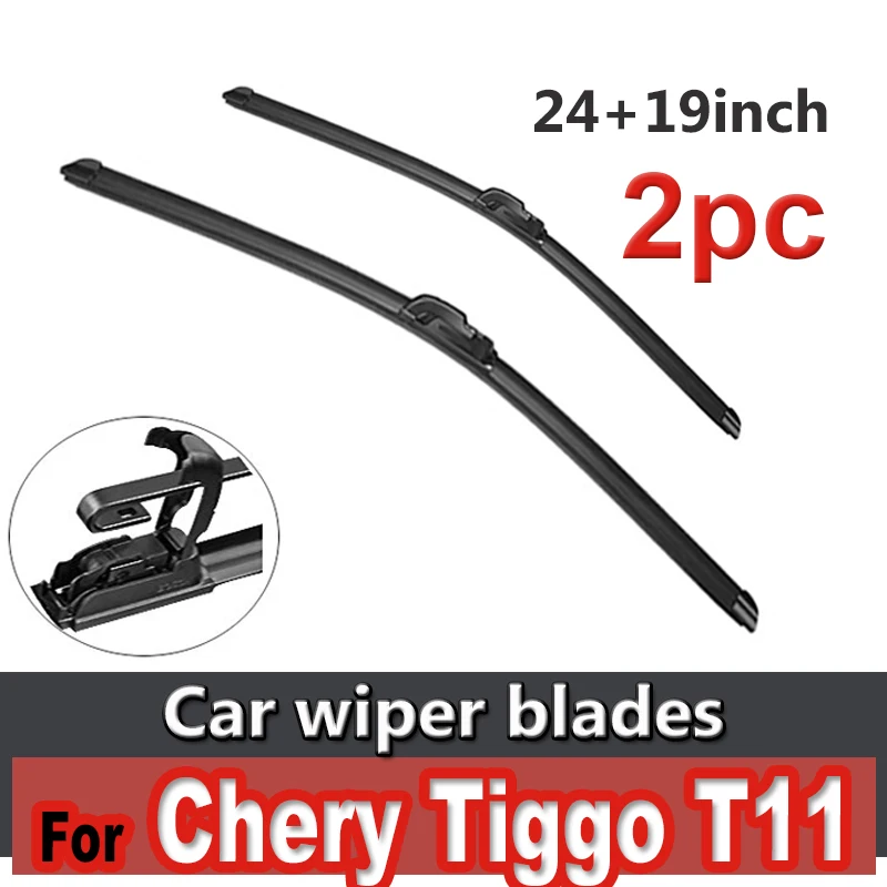 

Wiper LHD RHD Front Wiper Blades For Chery Tiggo T11 2005 - 2010 Windshield Windscreen Front Window 24"+19"