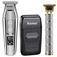 kemei hair clipper electric hair trimmer barber hair cutter mower hair cutting machine kit combo km 1986 km 5027 km 1102