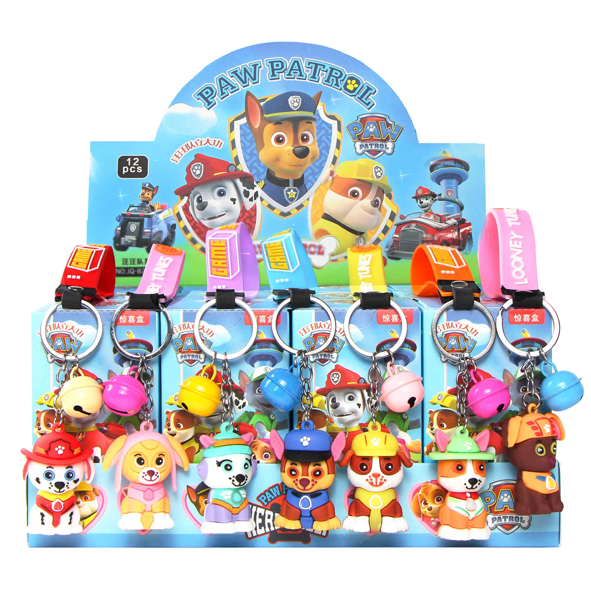 

12 шт./набор, детский брелок-фигурки героев мультфильма «Щенячий патруль»