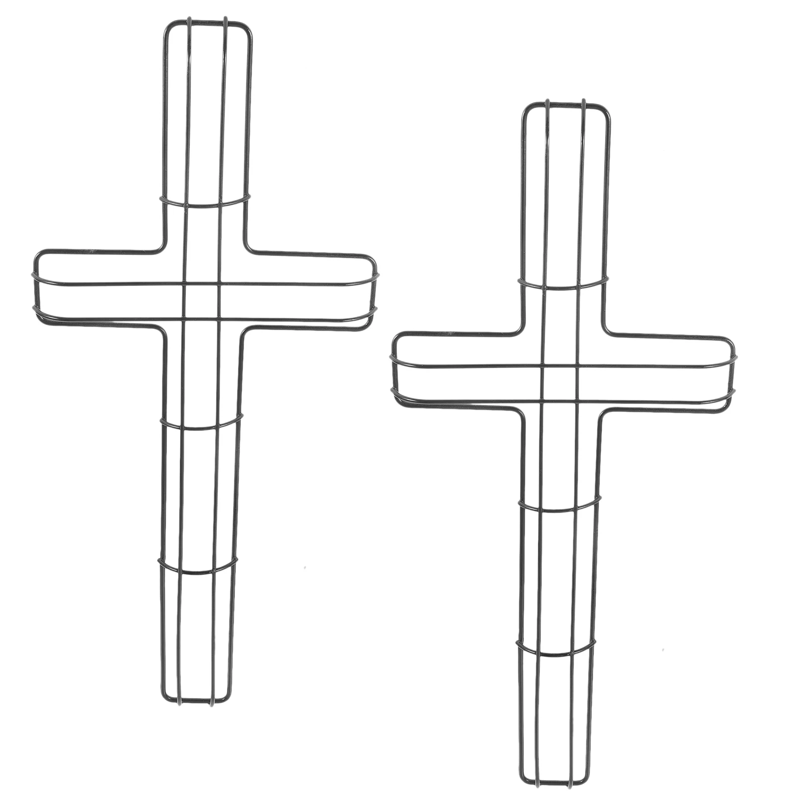 

2 шт. подвесные аксессуары для рамок венков, стойка в форме Креста, форма «сделай сам», железная подвесная рама