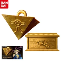 genuine bandai yu gi oh ultimagear ua gold sarcophagus pharaoh millennium puzzle assembly model anime action figure kids toys