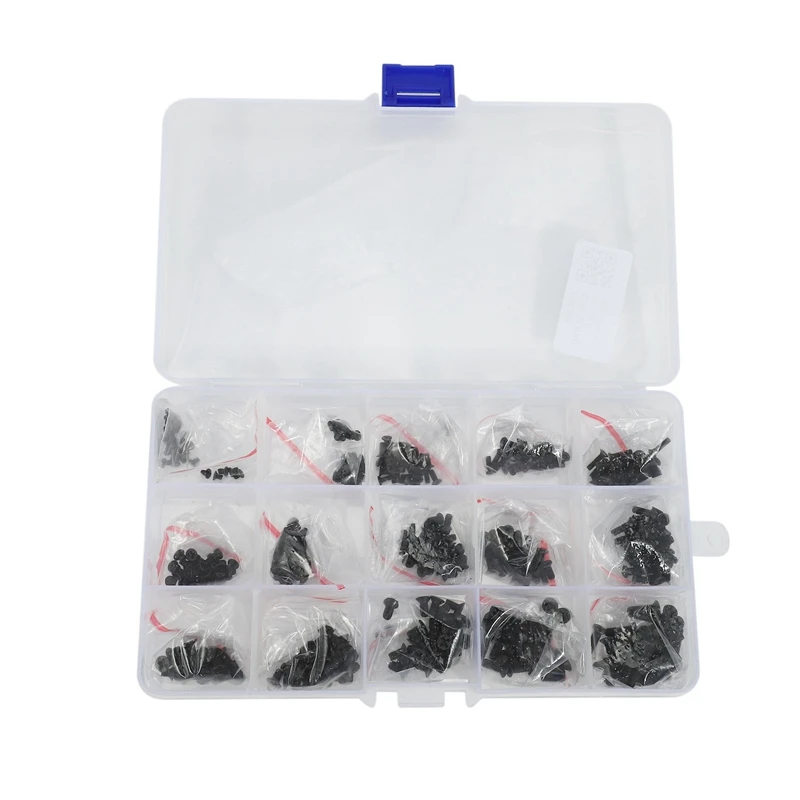 

New 450Pcs Countersunk Flat Head Mini Screw Set M2 M2.5 M3 Carbon Steel Computer Notebook Laptop Screws Kit