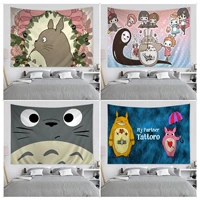 spirited away totoro cartoon tapestry japanese wall tapestry anime ins home decor