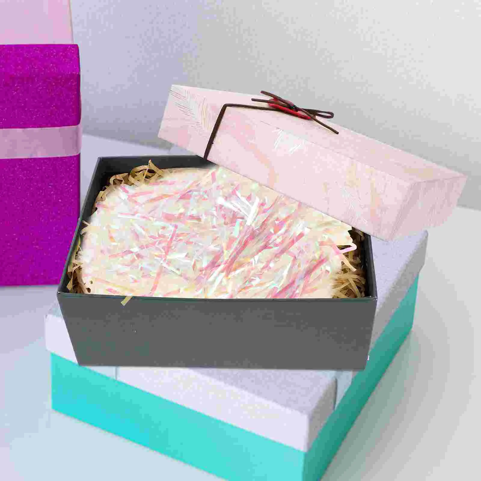 Серебряная оберточная бумага трава для подарочных коробок измельченный