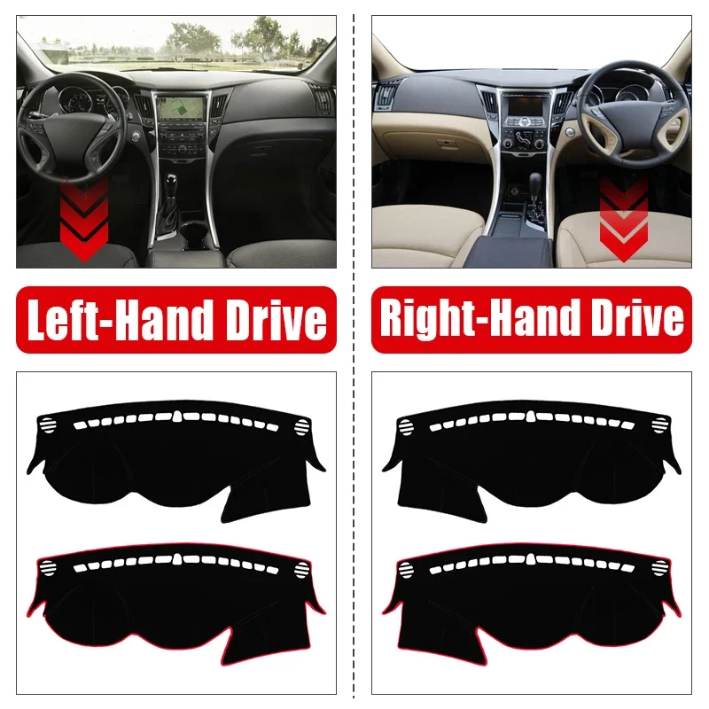 Чехол для приборной панели автомобиля Hyundai Sonata YF i45 2010 2011 2012 2013 Противоскользящий