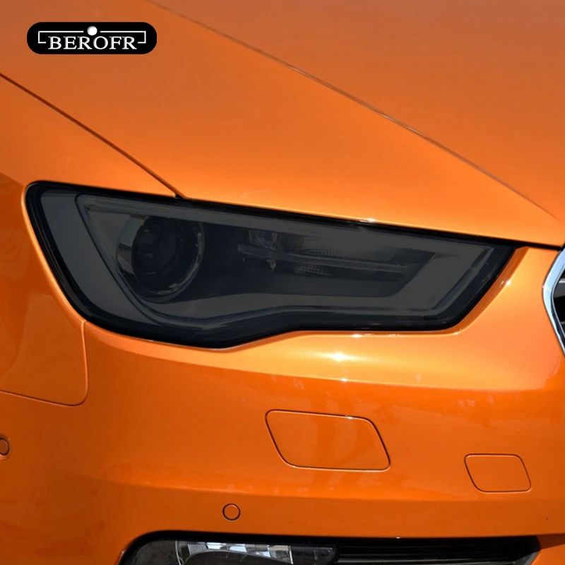 Черная защитная пленка для фар автомобиля прозрачные наклейки из ТПУ Audi A3 S3 RS3 8V
