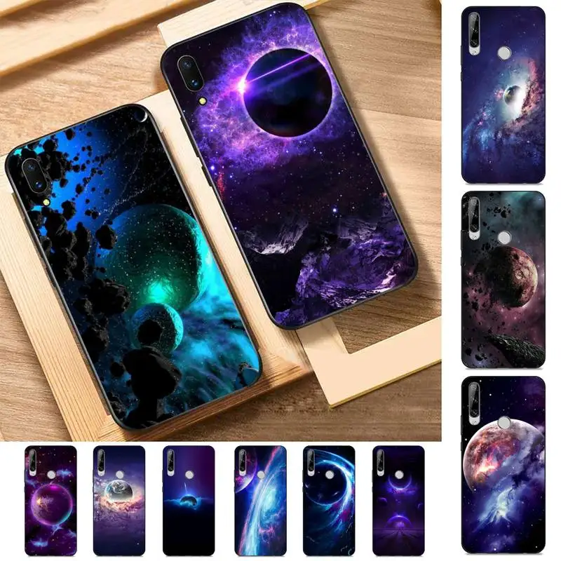 

Universe Space Planet Phone Case for Huawei Y 6 9 7 5 8s prime 2019 2018 enjoy 7 plus