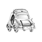Новинка 2021, подвески-бусины серебряного цвета в виде автомобиля, подходят для женских браслетов Pandora в европейском стиле, украшения для рукоделия