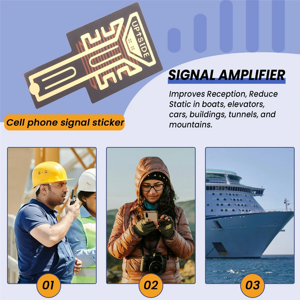 1 шт. наклейки для улучшения сигнала портативный усилитель SP11 Pro мобильного