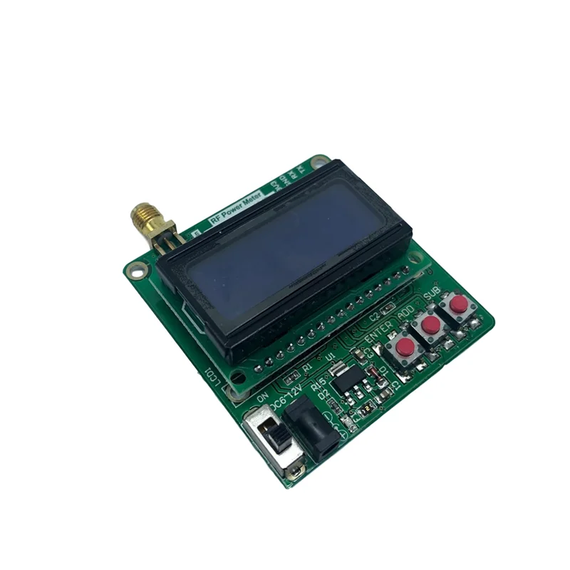 

LCD Digital Wattmeter Volt Watt Power Ammeter RF Power Meter -75-16 DBm 1-600MHz Radio Frequency Attenuation Tool