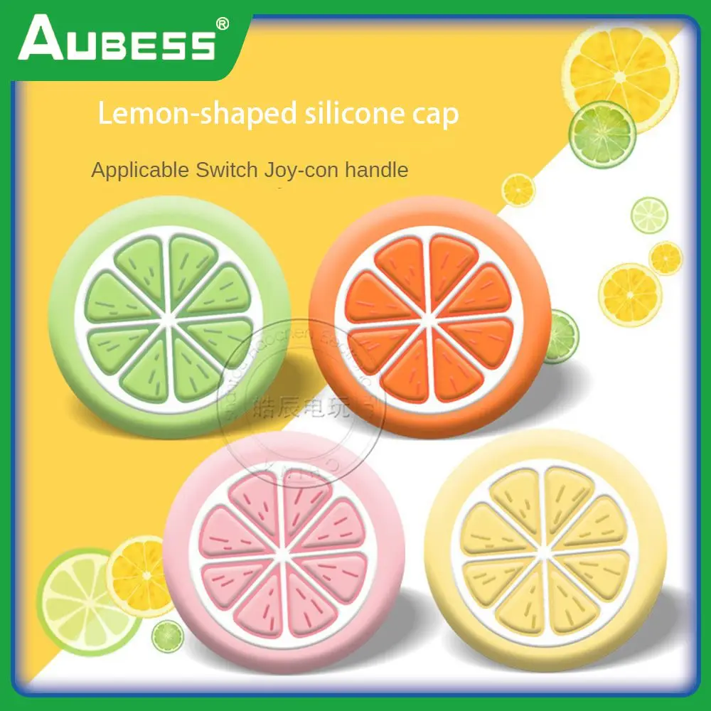 

Silica Gel Handle Rocker Cap Universal Adaptation Lite Hat Cute Shape Comfortable Feel Parts For Game Consoles Fruit Shape