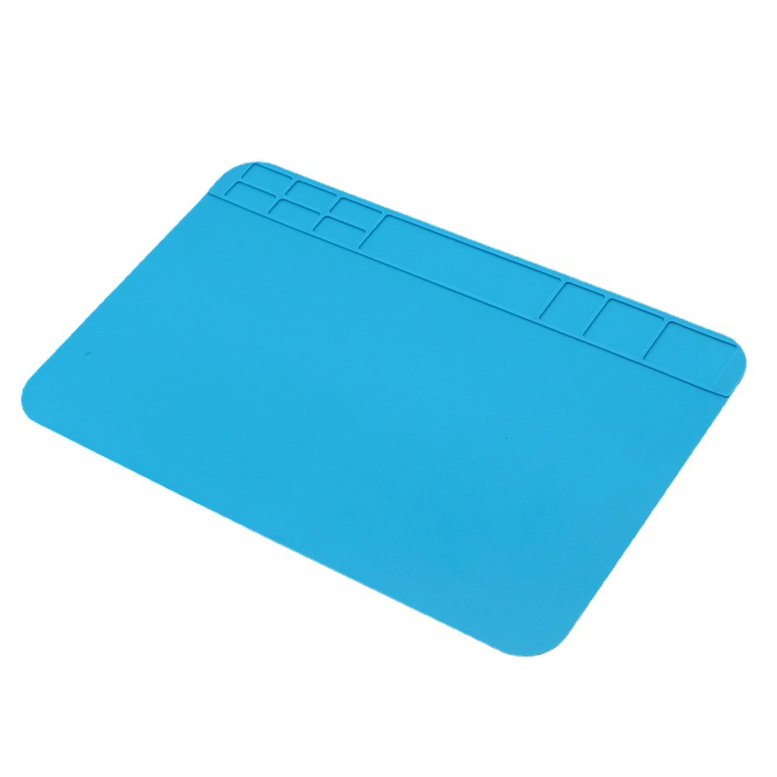 

Pad Non Slip Station Electronic Repair Platform Desktop Soft Insulation Multifunction Heat Resistant With Grids Soldering Mat