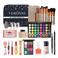 29pcs make up sets cosmetics full set eyes face skin makeup brushes bag all in one beauty kit for beginners makeup set