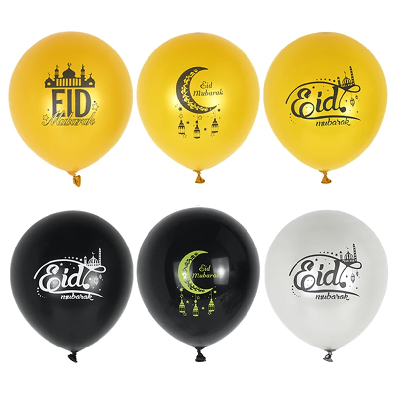 

15/10pcs Ramadan Eid Mubarak Latex Balloon Islamic Muslim Kareem Festival Party Supplies EID Al Adha Home Decoration Air Globos
