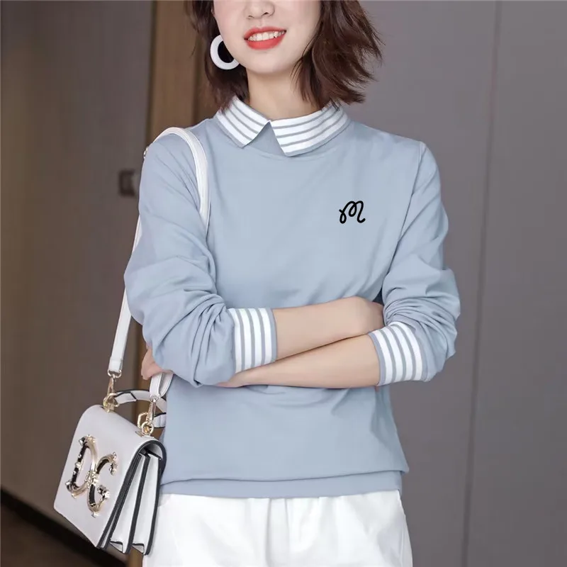 

말본v women's golf wear 2023 Women's golf clothes Golf women's clothing autumn fashionable top golf shirts newv golfv wear