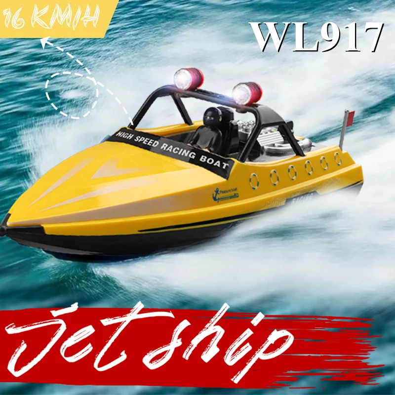 

RC Boat 2.4G RC High Speed Racing Boat Waterproof Model Electric Radio Remote Control Jet Boat Gifts Toys for Boys