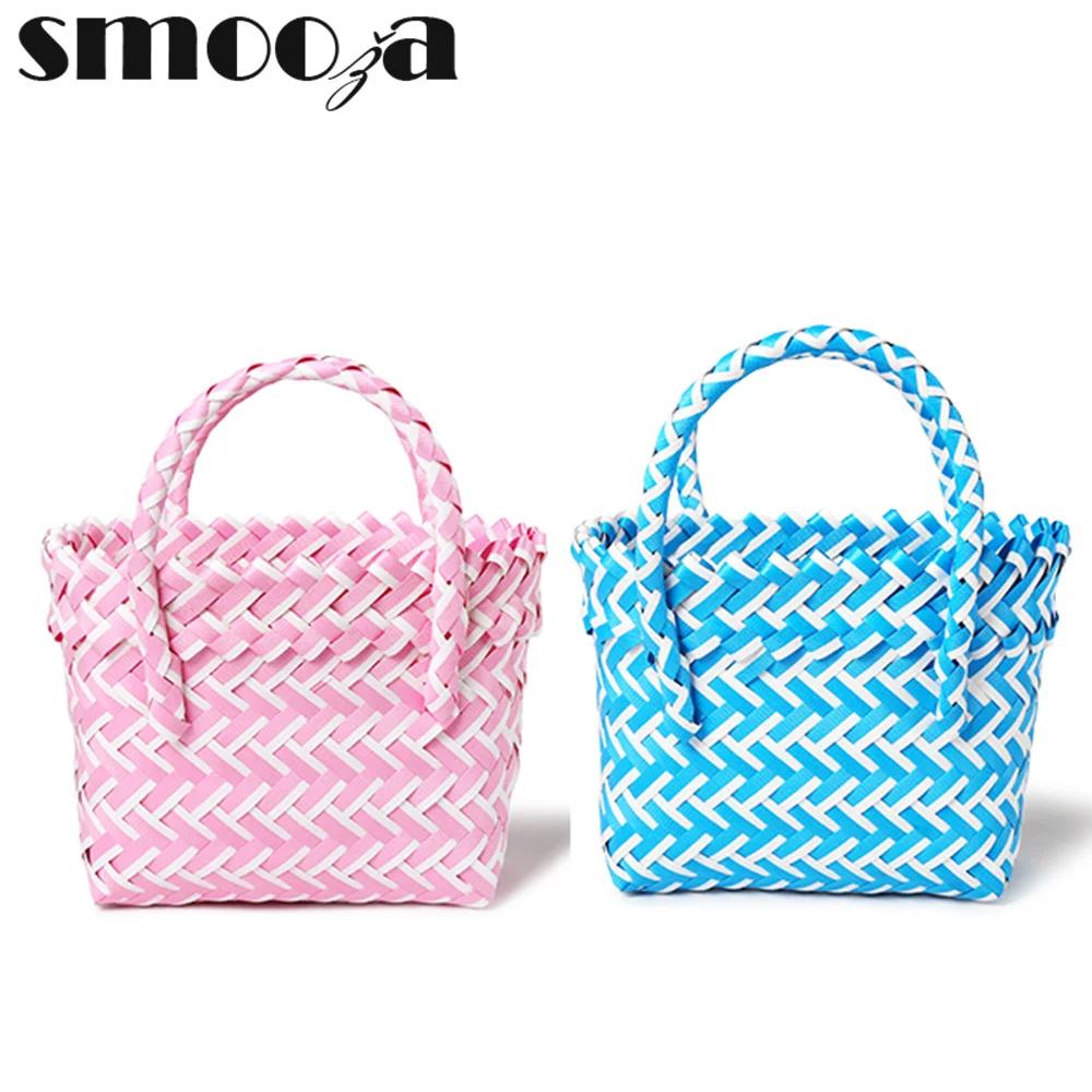 Симпатичная женская сумка-мешок из пвх, маленькая плетеная Сумка Canday, пластиковые корзины для овощей, сумки, корзины, пляжные сумки 2023