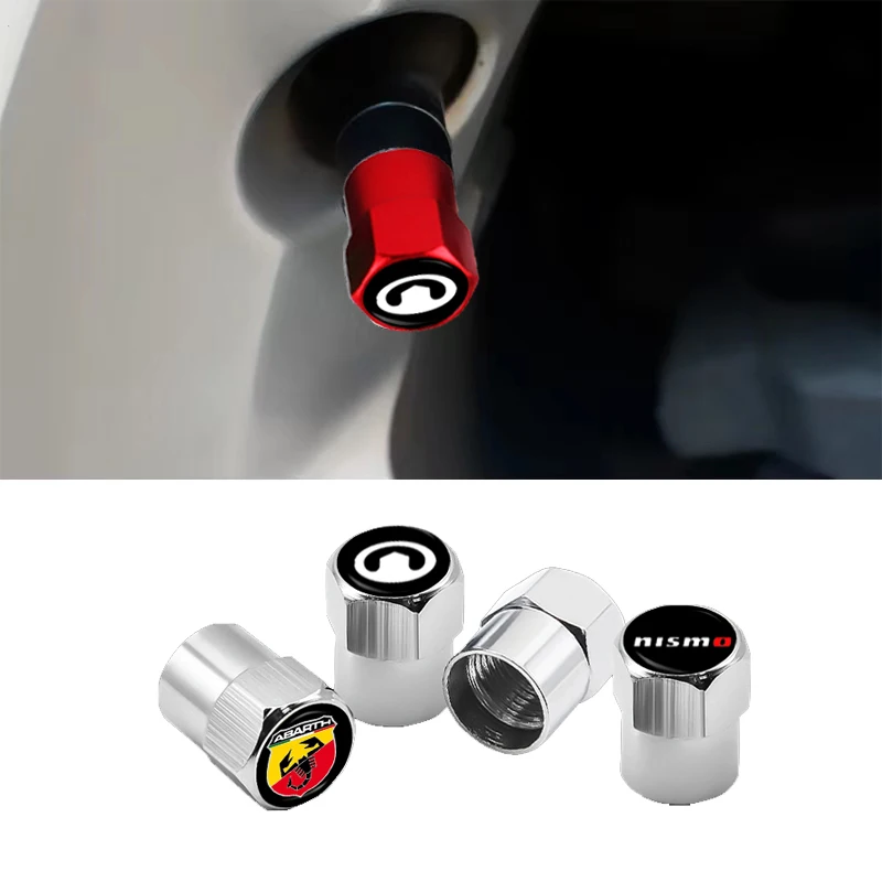 

4pcs Car Tire Hexagonal Alloy Valve Car Valve Cover for Dodge Journey Caliber Challenger Charger Nitro Ram 1500 Dart Durango SRT