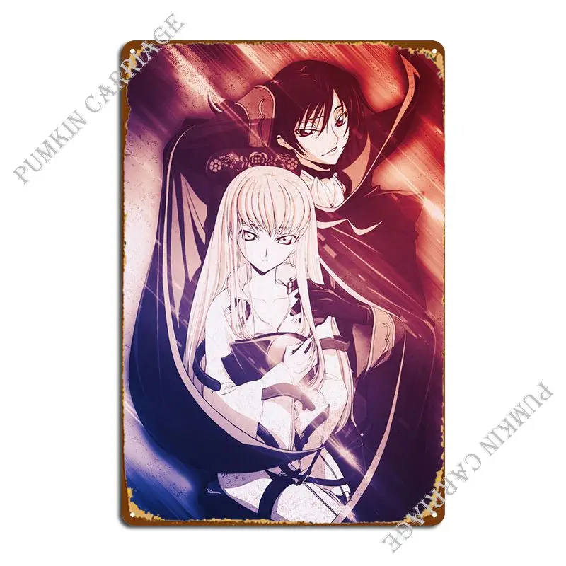 

Металлический плакат Lelouch с надписью «Code Geass»