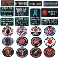 service dog vest embroidery hook badge patches military tactical decorative patch sewing insignia pets clothes accessories