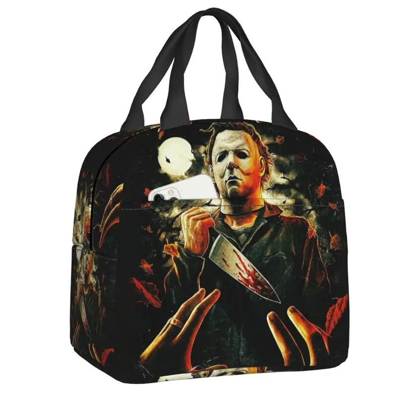 

Сумка для ланча Майкл Майерс, Женская термоизолированная сумка для ланча, школьная сумка для детей